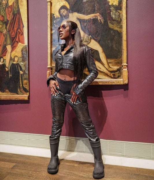 Metallic Pant Set - Women